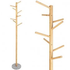SPRINGOS Stojanový vešiak Tree - bambus + žula