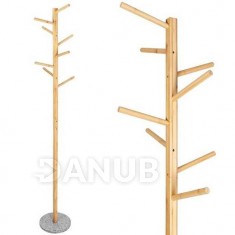 SPRINGOS Stojanový vešiak Tree - bambus + žula