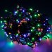Vianočná led svetelná reťaz vonkajšia - na spájanie + programator - 500led - 25m multicolour