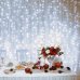 Vianočná led svetelná záclona vonkajšia - 210led - 1x2m studená biela