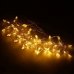 Vianočná led svetelná záclona vonkajšia - hviezdy - 70led - 2m teplá biela