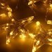 Vianočná led svetelná záclona vonkajšia - hviezdy - 70led - 2m teplá biela