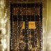 Vianočná led svetelná záclona vonkajšia - záves - 210led - 2x1m teplá biela