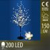 Vianočná LED svetelná ozdoba - kvitnúca čerešňa - 200LED - 1,5M - Teplá biela