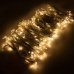 Vianočná LED svetelná záclona na spájanie vonkajšia - záves - programy - 306LED - 3x3M Teplá biela