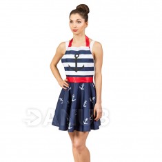 Zástera pre ženu - námornícke šaty ...