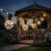 Záhradná solárna girlanda 20x LED dekoratívne žiarovky 10, 55m 3000K teplá + diaľkové ovládanie AURA LUMILED Záhradná solárna girlanda 20x LED dekoratívne žiarovky 10, 55m 3000K teplá + diaľkové ovládanie AURA LUMILED