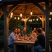 Solárna záhradná girlanda 15x LED plameň dekoratívne svetielka 15m 1800K teplá FLAME LUMILED