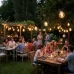 Girlanda solárna záhradná 30x LED dekoratívna žiarovka 10, 7m 2700K teplá LUMILED