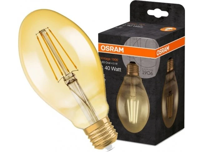 Led žiarovka filament e27 4,5w 2500k osram vintage - teplá biela