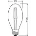 Led žiarovka filament e27 4,5w 2500k osram vintage - teplá biela
