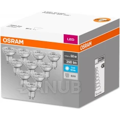 Led žiarovka gu10 4.3w 350lm osram 4000k 36° - neutrálna biela - 10ks