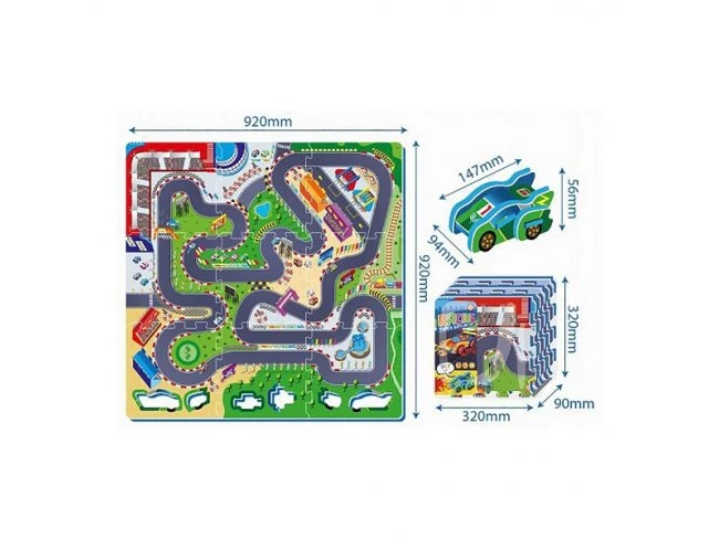 Penové puzzle: Závodná trať Penové puzzle: Závodná trať