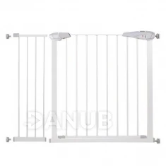 Bezpečnostná bariérová zabrána pre schody a dvere - biela - 76-113 cm