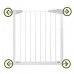 Bezpečnostná bariérová zabrána pre schody a dvere - biela - 76-113 cm