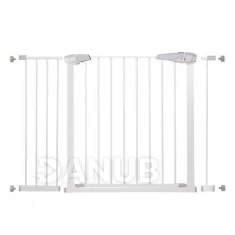 Bezpečnostná bariérová zabrána pre schody a dvere - biela - 76-120 cm