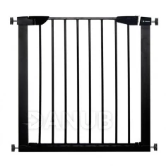 Bezpečnostná bariérová zábrana pre schody a dvere - čierna - 75-82 cm
