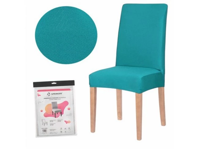 Návlek na stoličku univerzálny - tyrkysový