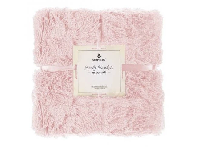 Obojstranná vlnená deka 160x200cm - ružová