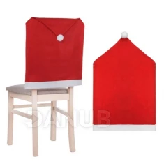 Sviatočný návlek na stoličku - červená čiapka