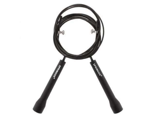 Švihadlo Crossfit nastaviteľné čierne - 3m
