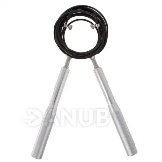 Švihadlo Crossfit nastaviteľné strieborné - 3m