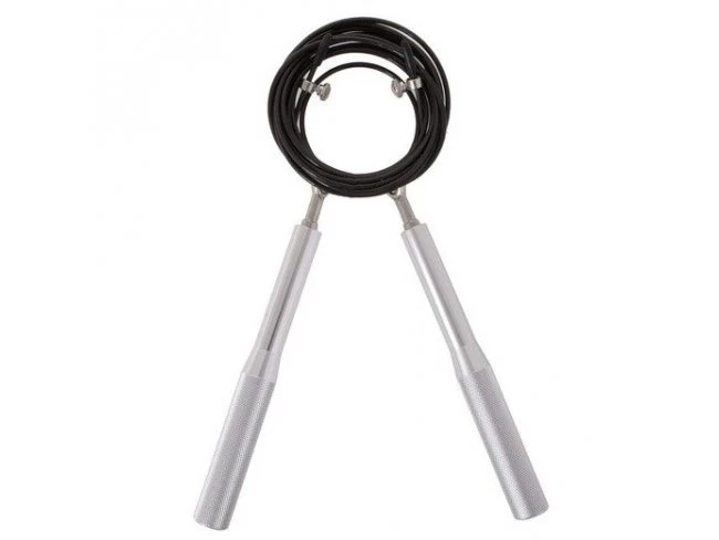 Švihadlo Crossfit nastaviteľné strieborné - 3m
