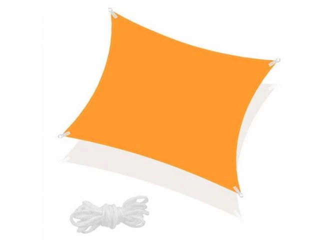 Tieniaca plachta štvorec 500x500cm - oranžová