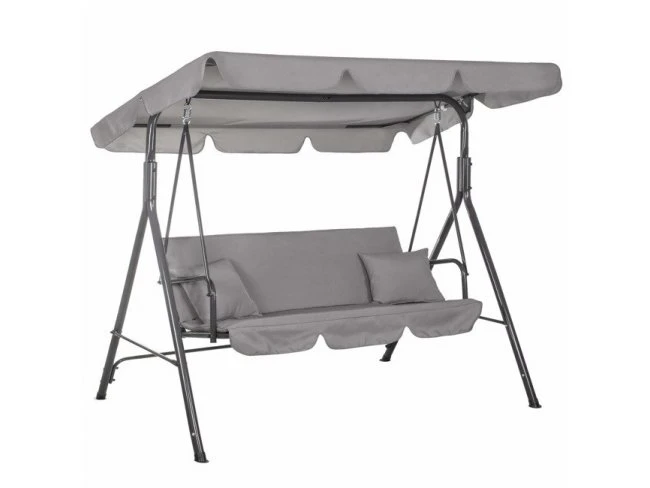 Záhradná hojdačka LUNA – šedá