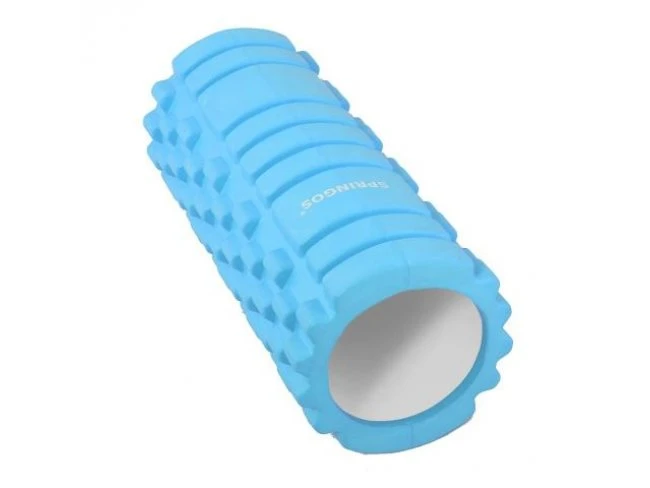 Masážny valec CROSSFIT FOAM ROLLER 33 x 14 cm - svetlo modrý