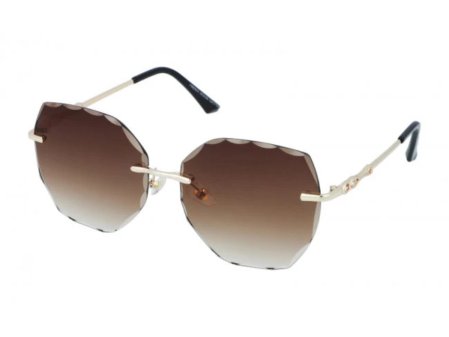 Dámske okuliare Diamond Look - Brown&Gold