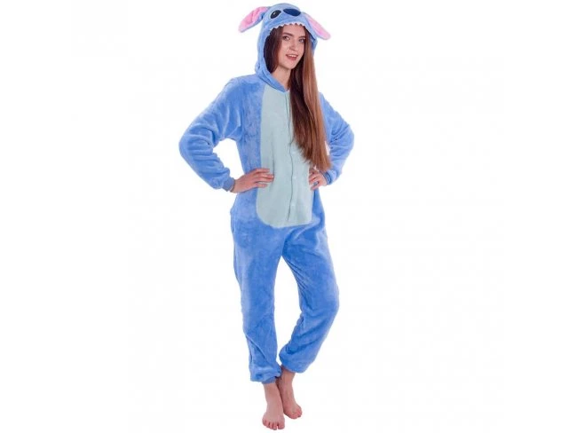 Plyšový overal Kigurumi - vzor Stitch - veľkosť M - 160cm