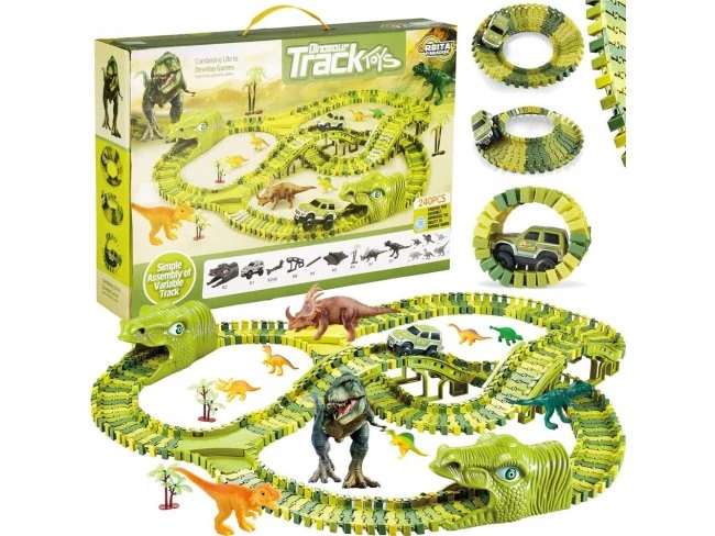 Autodráha - Dinosaury - 240 ks