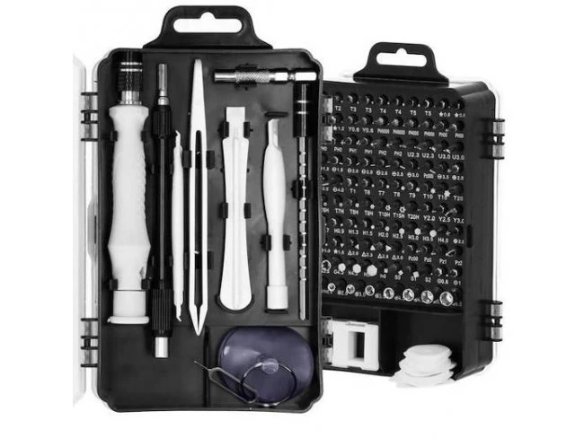 Sada skrutkovačov + bity - 117 ks