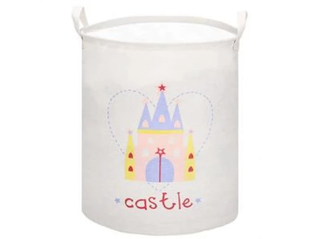 Úložný kôš na hračky - zámok na krémovej