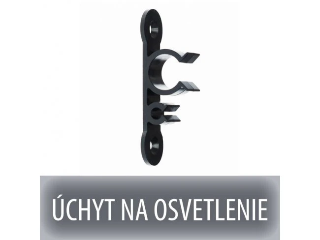 Univerzálny plochý úchyt pre vianočné osvetlenie