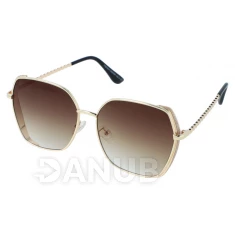 Dámske slnečné okuliare Glamour - gold/brown