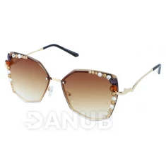 Dámske slnečné okuliare Glitters - brown/gold