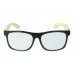 Okuliare na počítač Blue Light drevené Wayfarer Modern Black