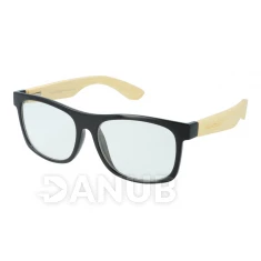 Okuliare na počítač Blue Light drevené Wayfarer Modern Black Wood