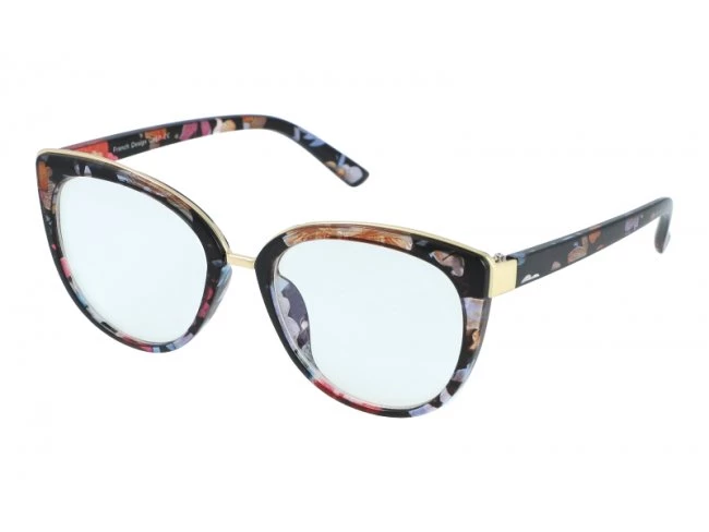 Okuliare na počítač Blue Light Gold Fine Line FLOWER