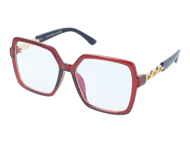 Okuliare na počítač Blue Light - Modern Woman Red/Blue