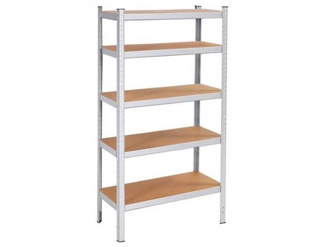 Kovový regál s 5 policami - 180x90x30cm 