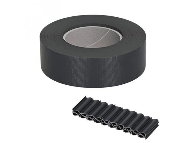 Tieniace plotové pásky a klipy (20ks) - PVC - 35m x 4,75cm - 450 g/m2 - antracit