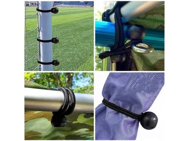 Sada univerzálnych gumičiek na pripevnenie sietí, plachiet - 10ks