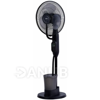 Ventilátor s parou, s diaľkovým ovládačom, s displejom - čierny - 40 cm - 75 W