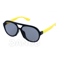 Detské okuliare Pilot - Black/Yellow