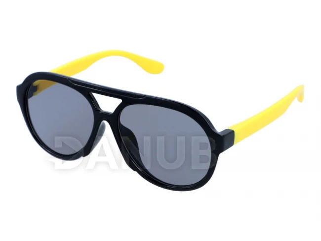 Detské okuliare Pilot - Black/Yellow