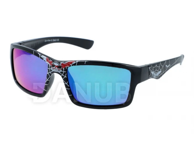 Detské okuliare Black Spider - Green/Blue