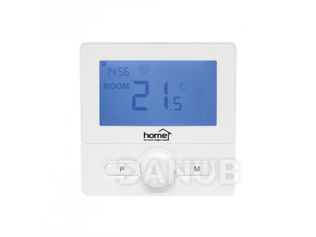 Digitálny termostat, programovateľný, biely